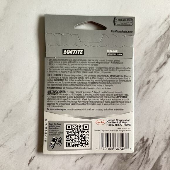 Loctite Fun Tak Mounting Putty, 9 Pack Reusable Craft Adhesive Classroom Decor - Picture 3 of 3